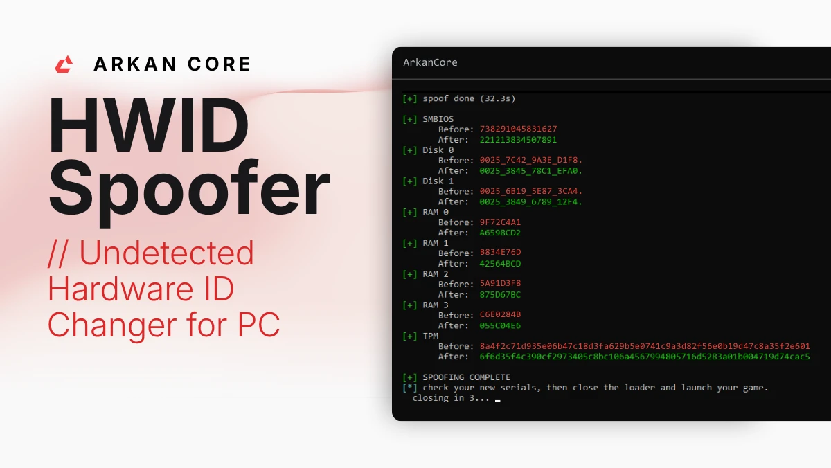 ArkanCore Spoofer